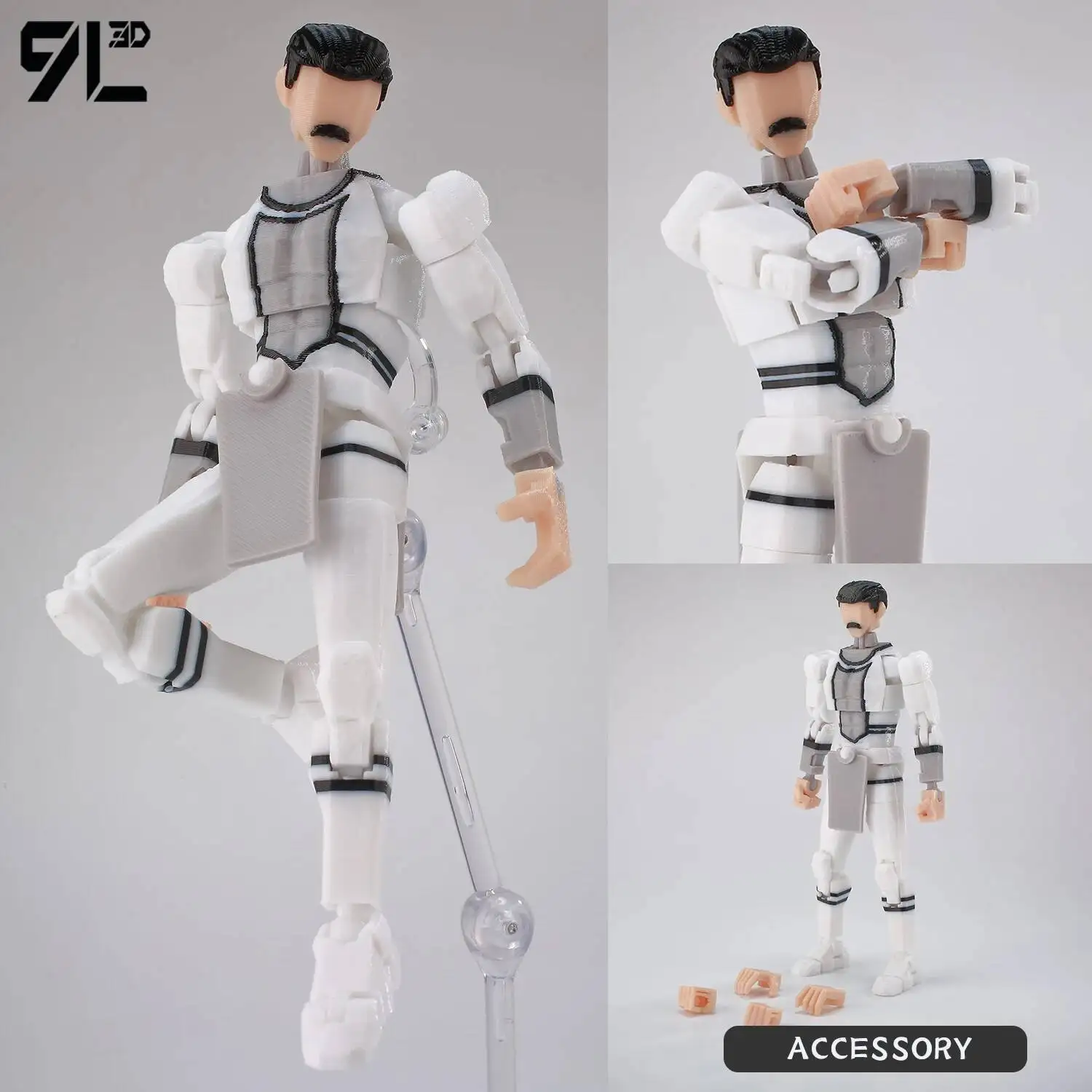 9L3D Geprinte NEWInvincibles Tech Jacker Titan13 Lucky13 Actiefiguur Dummy13 Motorfiets Multi-Gewrichten Collectible Model Speelgoed T13