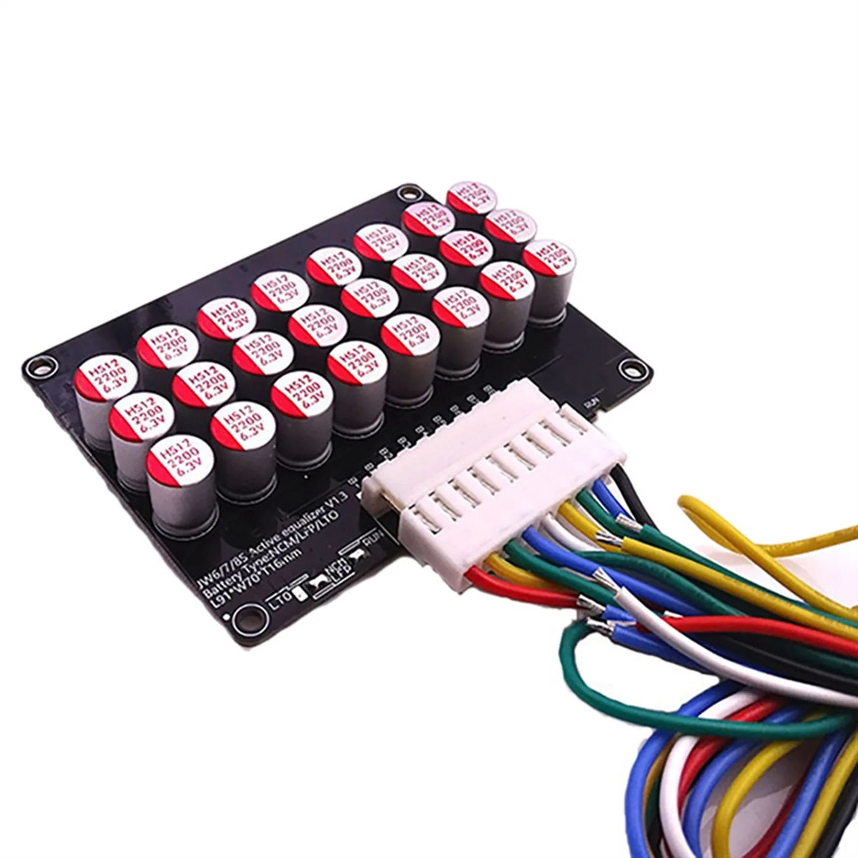 AD41-موازن المجموعة الكاملة 8S 5A نشط ليثيوم ليبو Lifepo4 بطارية التعادل نقل الطاقة مكثف BMS المجلس مع