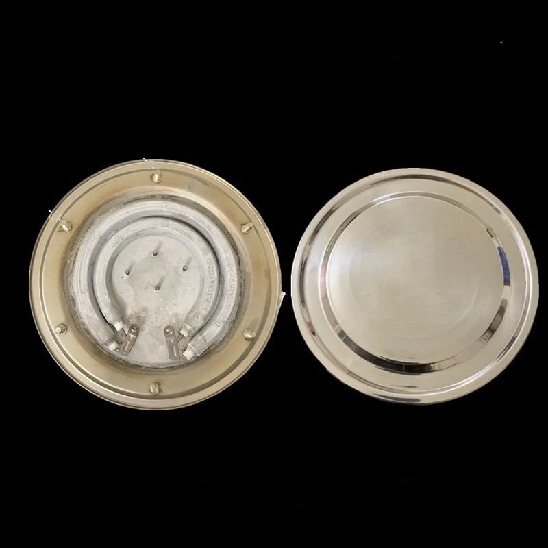 DC220V Electric kettle heating element round stainless steel electric heating water bucket hot plate bucket heating heater