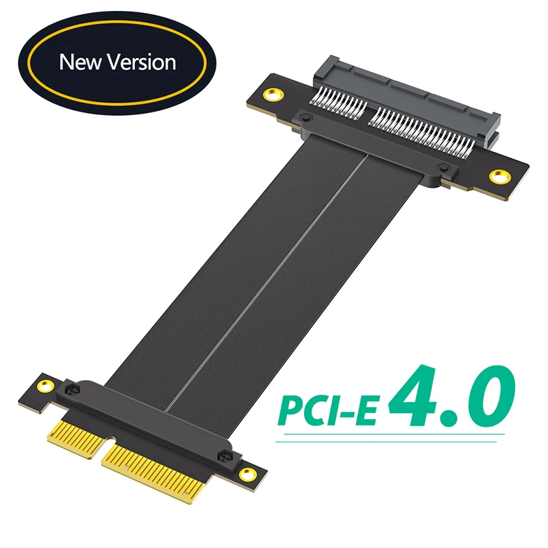 PCI-E X4 to X4 Extension Cable PCI-E PCI Express 4.0 4X Riser Cable Extender Converter Adapter Support Capture Card SSD USB Card