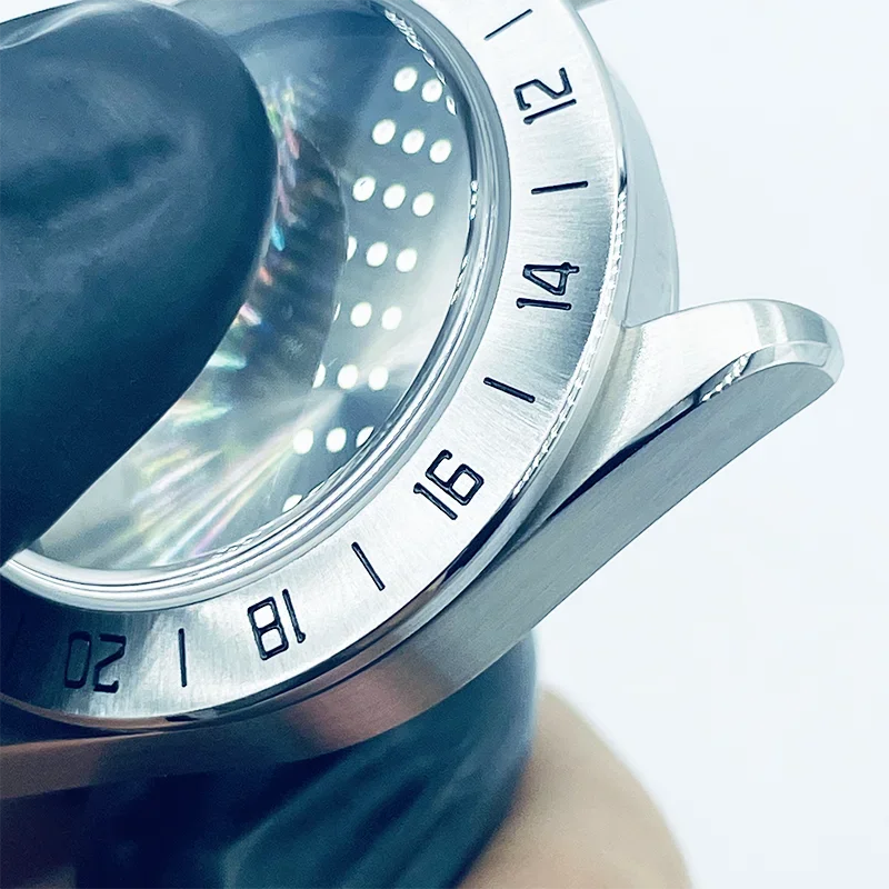 حافظة Seike المعدلة المصقولة الراقية مع حركة NH35 على الطراز العتيق من النوع 38 مللي متر مرآة زجاج الياقوت/طلاء AR