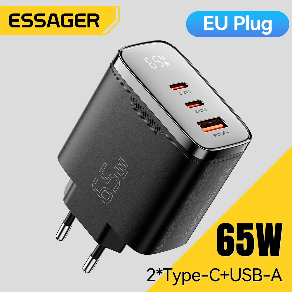 essager-65w-gan-usb-type-c充電器-デジタルディスプレイ-qc-40-pd-32-pps-45w急速充電-samsung-huawei-iphone17-ノートパソコン-macbook対応