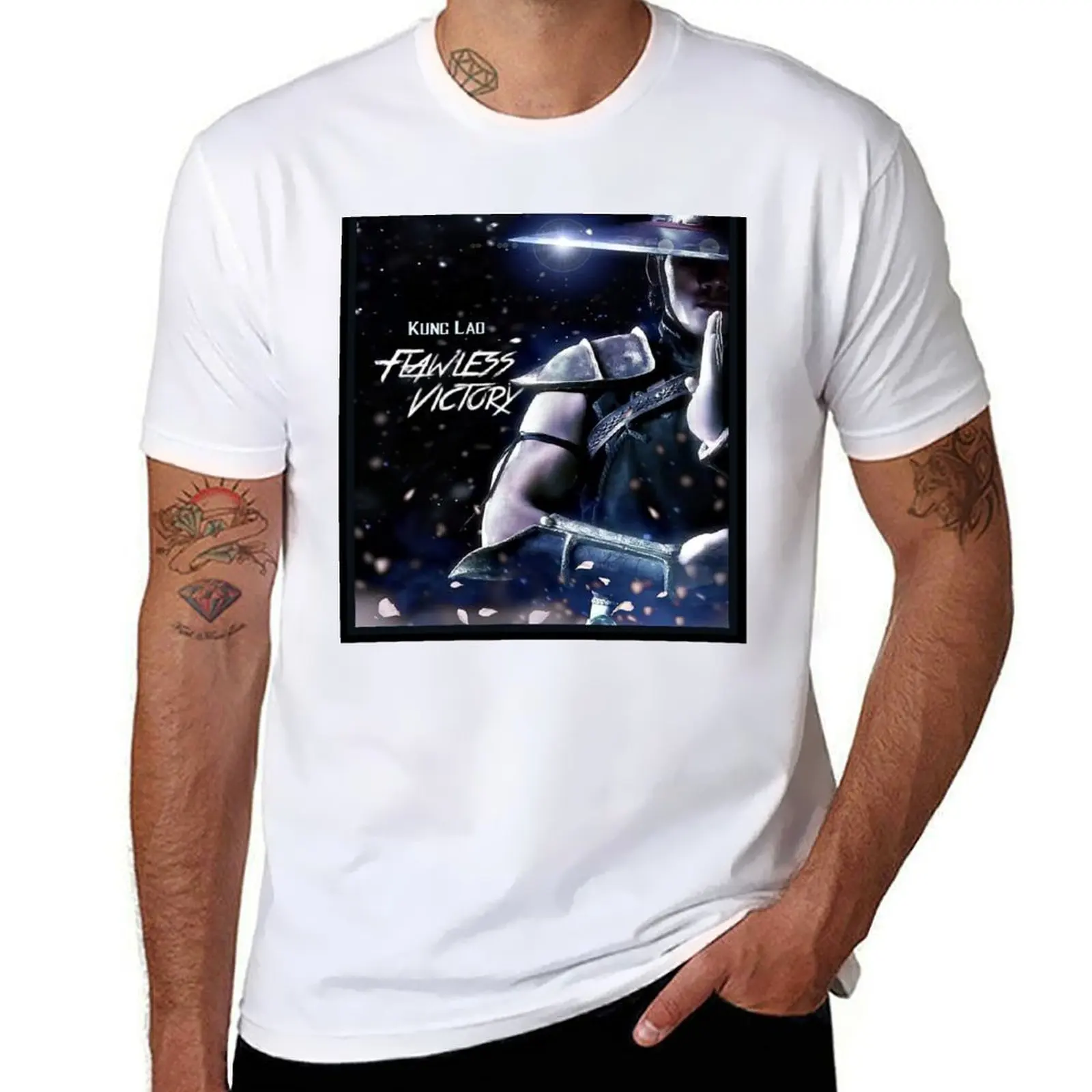

Flawless Victory - Kung Lao T-Shirt man t shirts high quality luxury brand anime tshirt T-Shirt