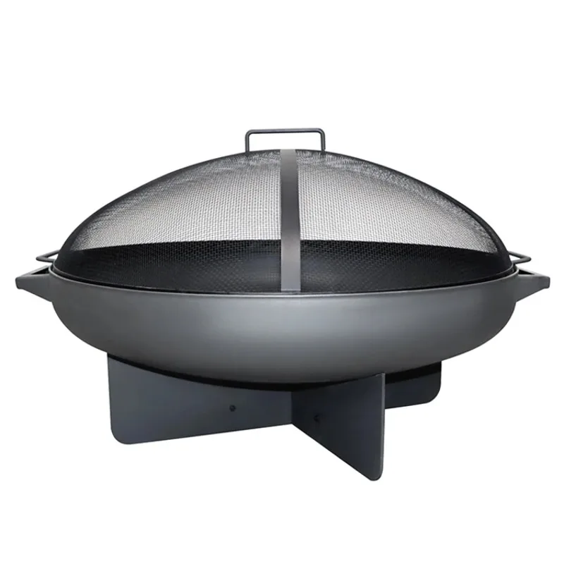 Outdoor Heater Modern styled wood burning Large Classic Industrial Style Fire bowl Round Cast Iron Fire pit