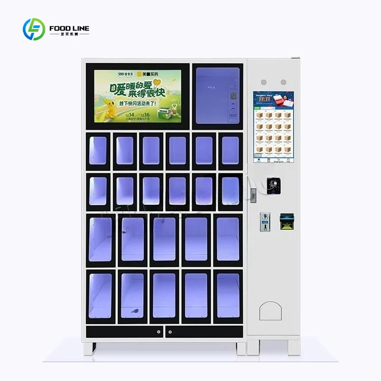 FL Wholesale Price High-density Layout Automatic Vending Machine 23/26/30 Doors Visually Locker Vending Machine Customized