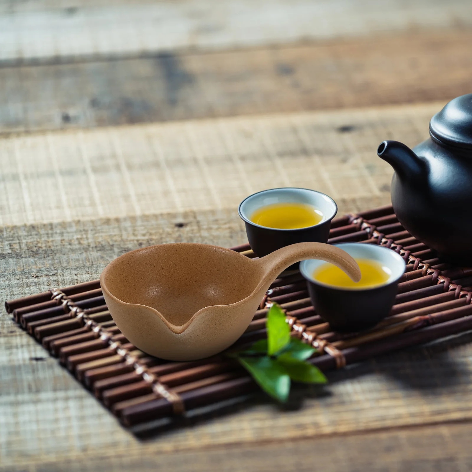 

Household Ceramic Tea Spoon Leaf Measuring Tool Multifunctional Use Elegant Appearance Tea Ceremony Tools