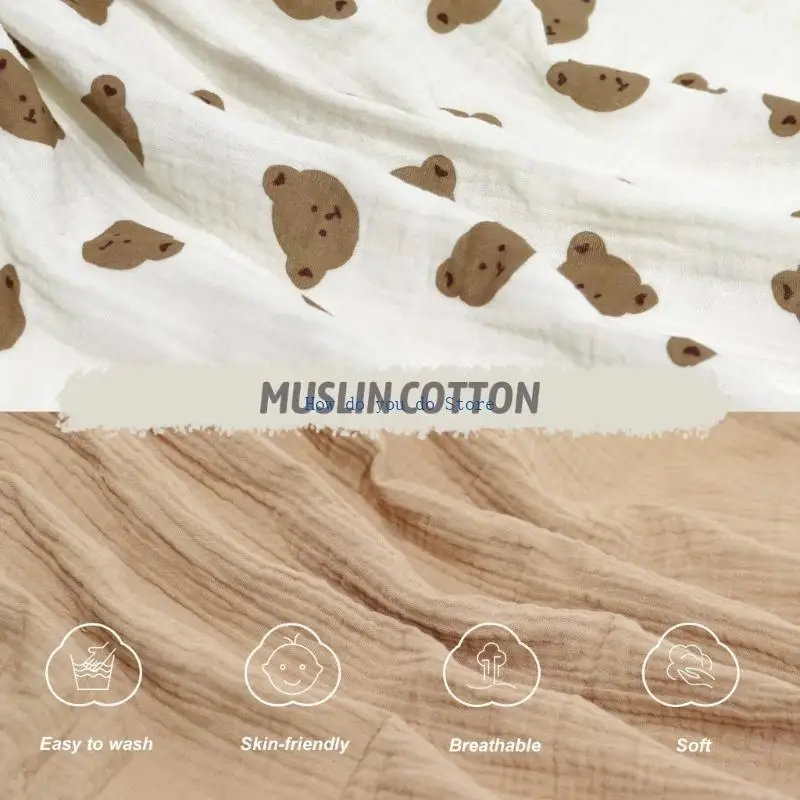 مجموعة 19QF مكونة من قطعتين من ملاءات الأطفال المجهزة وأغطية حماية سرير الرضع من القطن #2