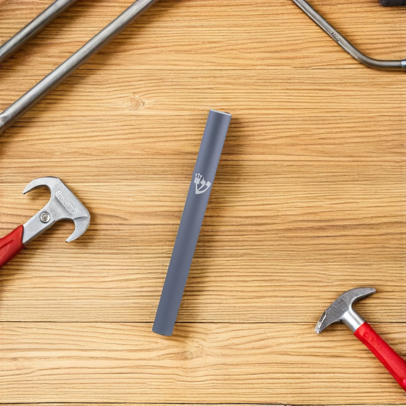 

Mezuzah for Door: Grey Alloy Metal Plaque with Retro Design Ideal Outdoor Indoor Home Decor Accent Judaica Wall Ornament