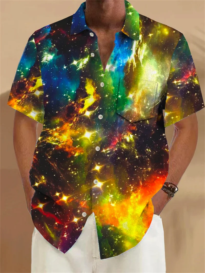 

2025 high-quality men's casual fashion long sleeved lapel shirt button lapel top oversized clothing