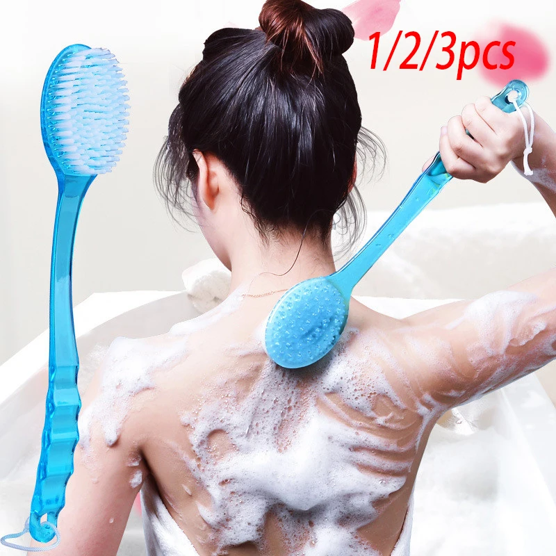 

1 шт., щетка для ванны с длинной ручкой, мягкая щетка для ванны, щетка для ванны, щетка для ванной комнаты, щетки для тела, грязевой скребок для спины, массажные щетки для душа