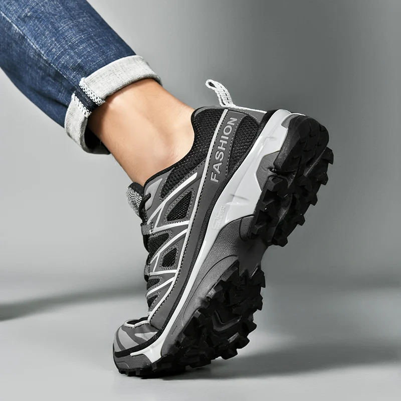 

New men's hiking shoes, Oversized breathable anti slip hiking shoes, Road running shoes, Casual cycling shoes, Outdoor sports hi