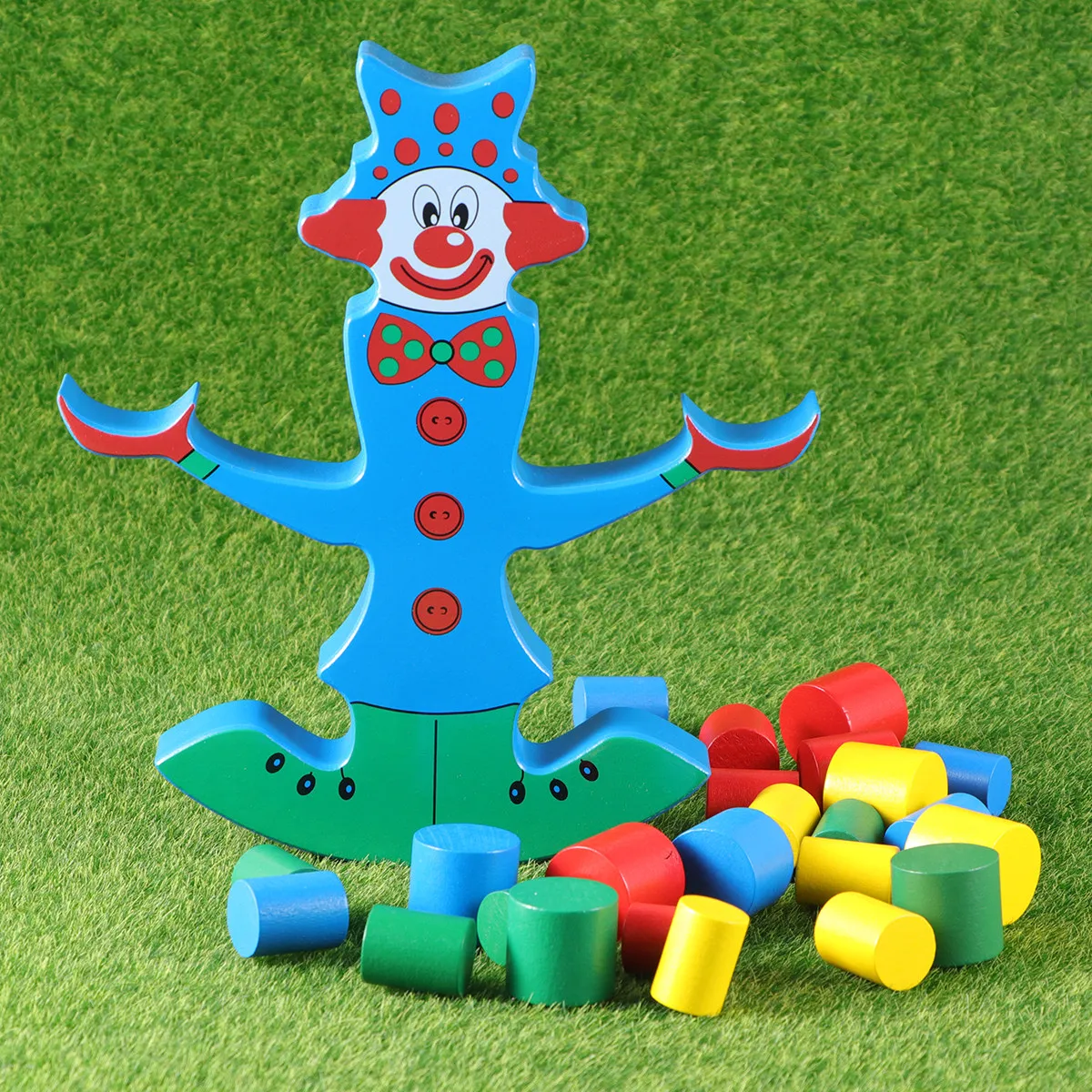 

Деревянный балансировочный брусик «Клоун»: развивающая игра для развития терпения и координации рук и глаз, подарок для дошкольников