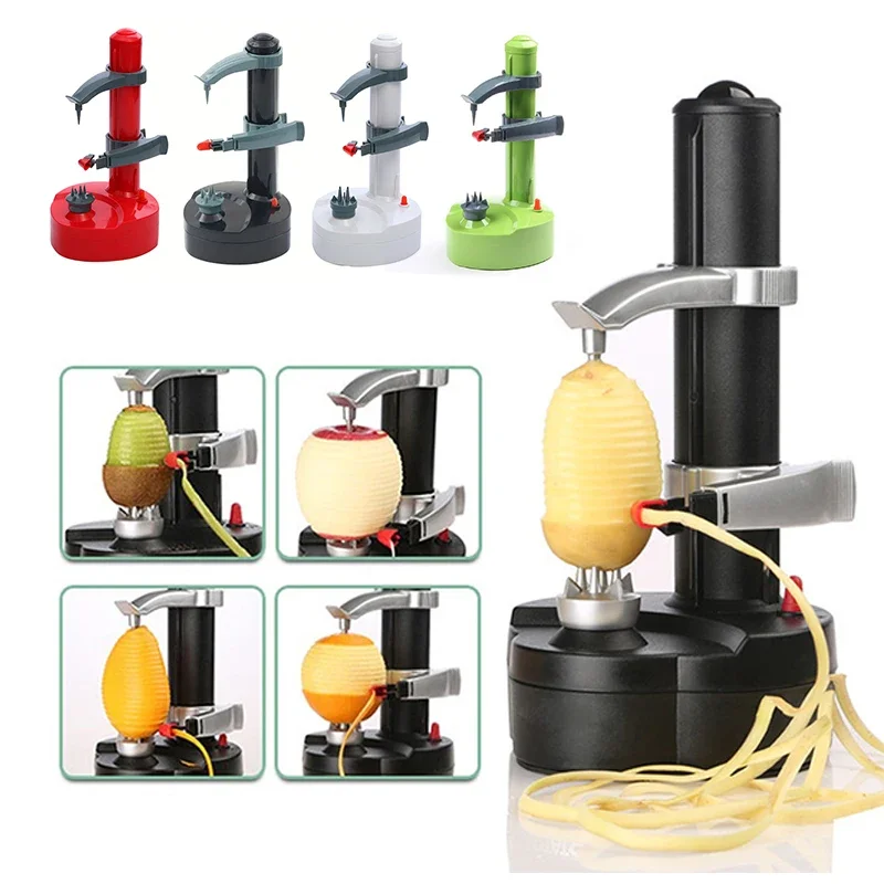 Electric Potato Peelers Automatic Rotating Apple Peeler Lemon Peeling Machine Automatic Fruits Vegetables Kitchen Peeling Tool