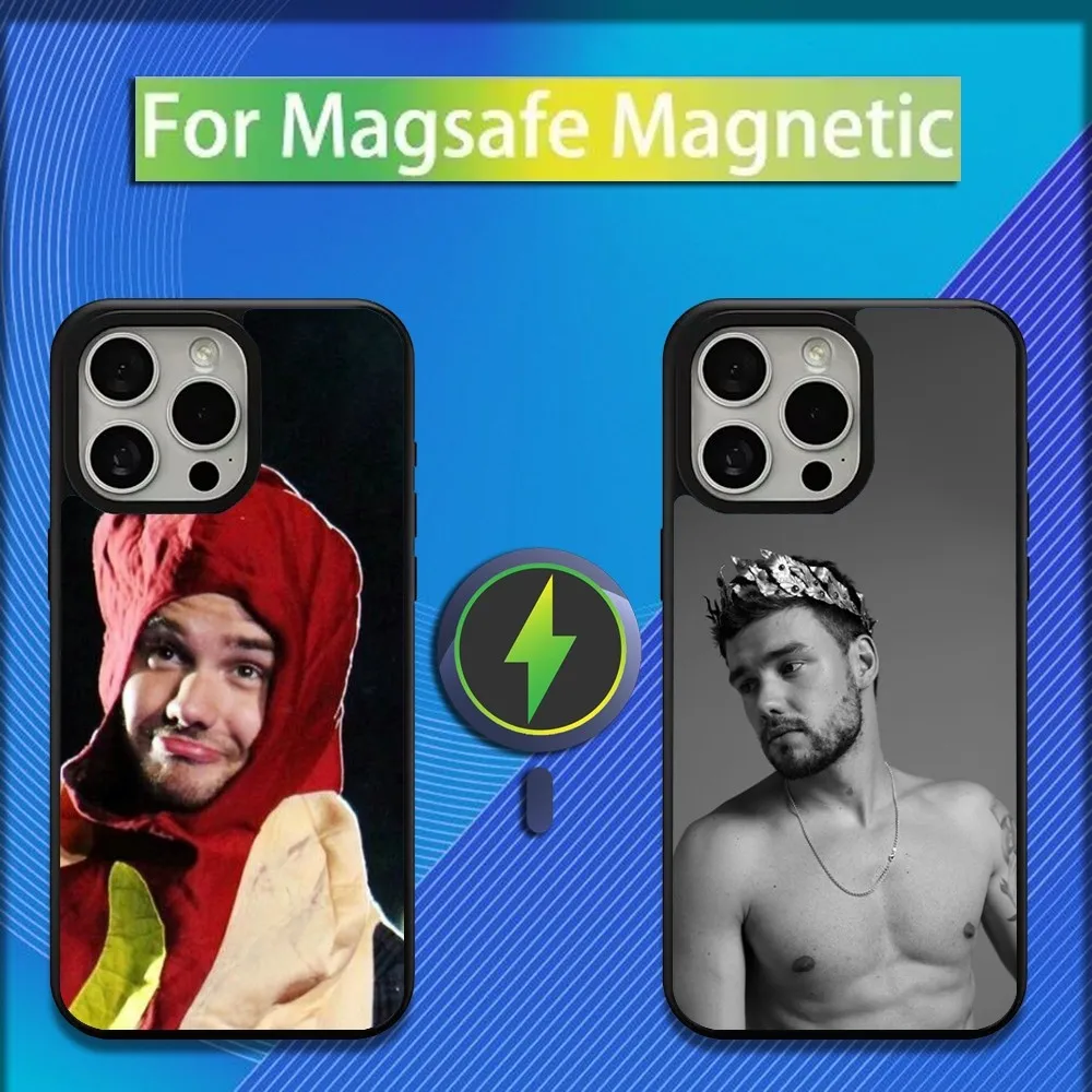 

Singer L-Liam P-Payne Phone Case For iPhone 16,15,14,13,12,11,Plus,Pro,Max,Mini Magsafe Magnetic Wireless Charging