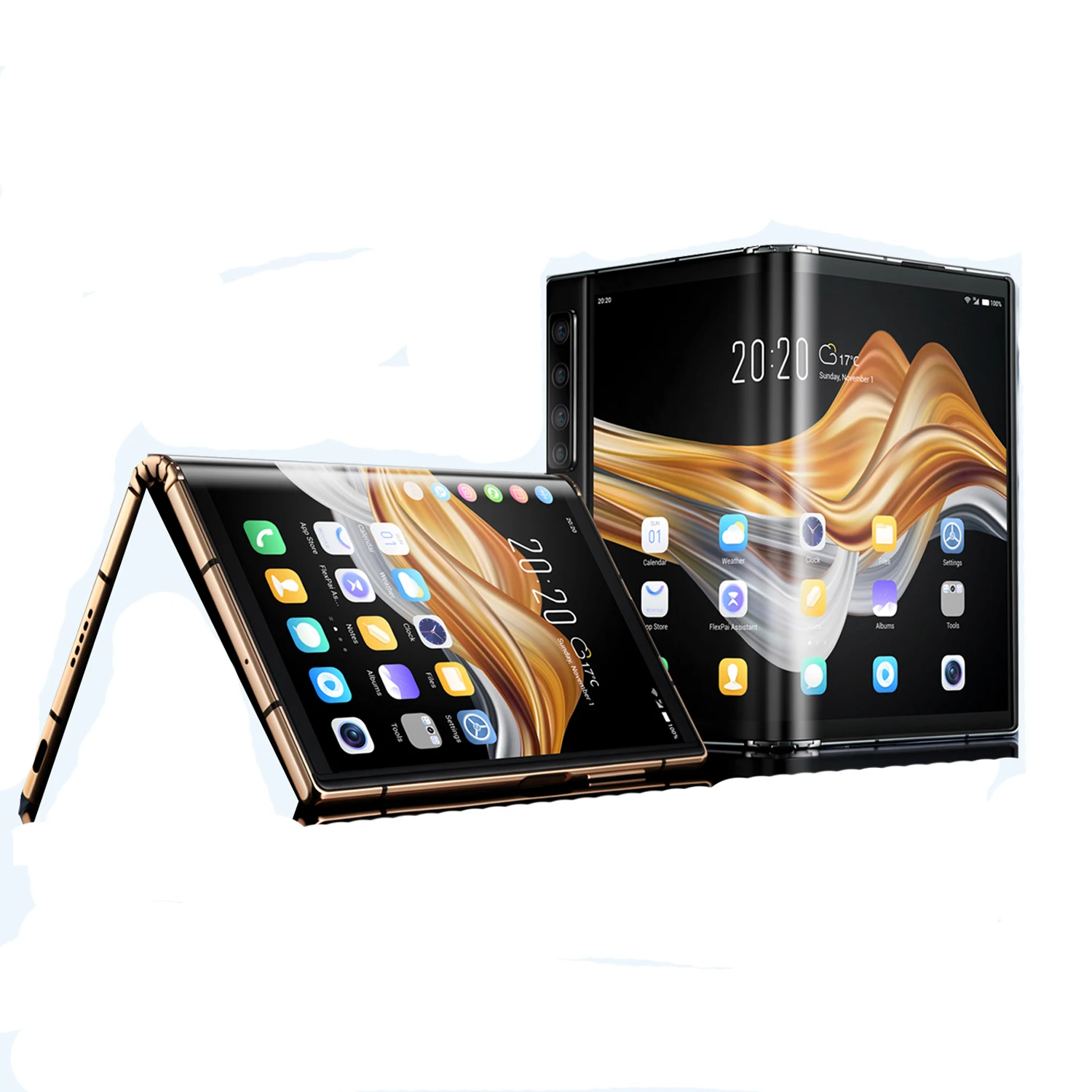 

Новый складной Смарт-смартфон ROYOLE Flexpai 2 256G 7,8 дюйма, складная Сенсорная панель 4G, смартфон Google Play WaterOS 2,0
