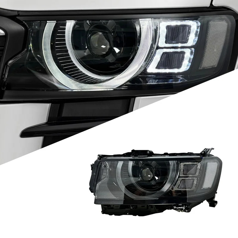 

Подходит для Toyota Landcool Luze LC300 22-23 в сборе, модифицированные светодиодные дневные ходовые огни, указатель поворота