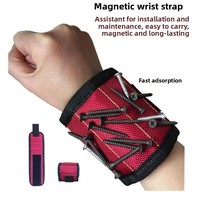 5 or 3 Row Magnet Wristband Strong Screw Pickup Tool Heavy Duty Magnetic Bracelet for Engineer Technicians DIY Construction Work