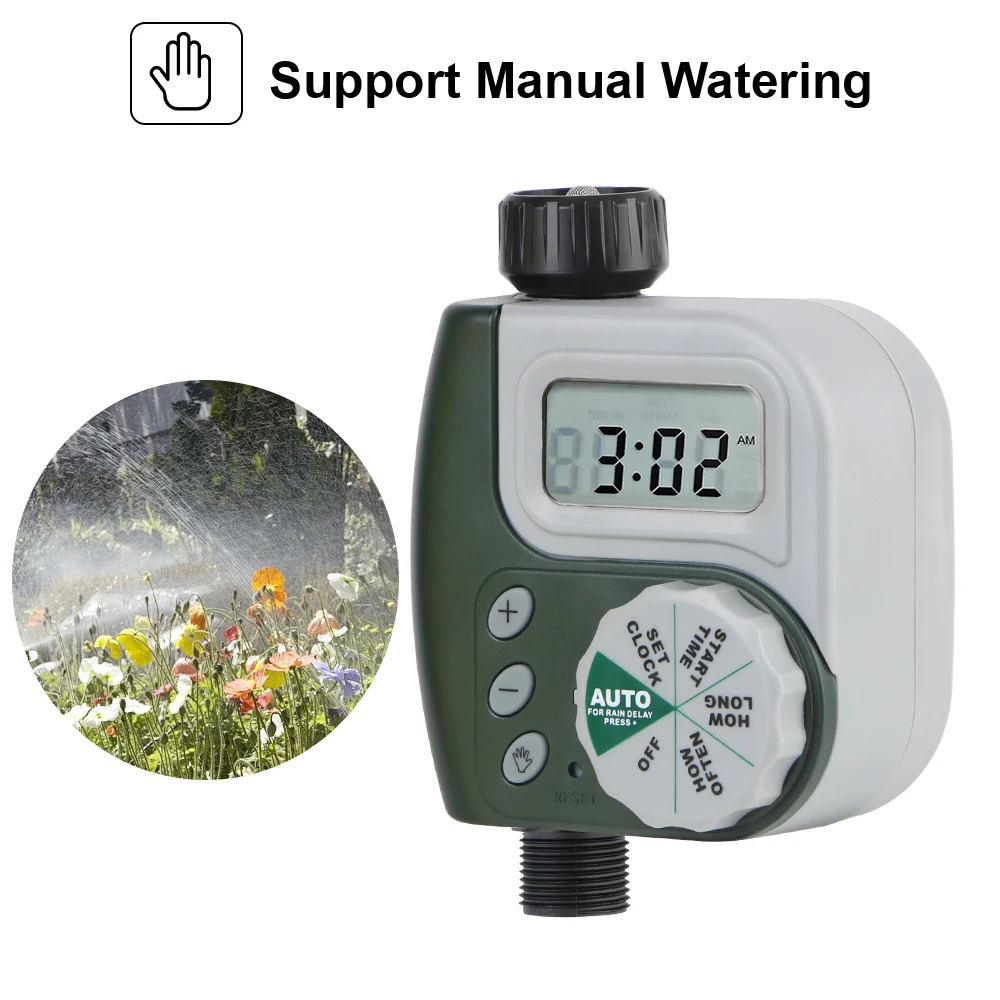 LCD Screen Dial Controller Multiple Program ​Automatic Garden Watering Timer Intelligent Irrigation Timer Digital Clock