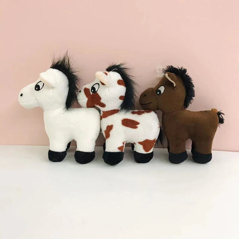 2 Available Cartoon Long Hair Pony Plush Doll Small Pendant Multi-coloured Backpack Keychain Accessories Cute Doll Pendant Toy