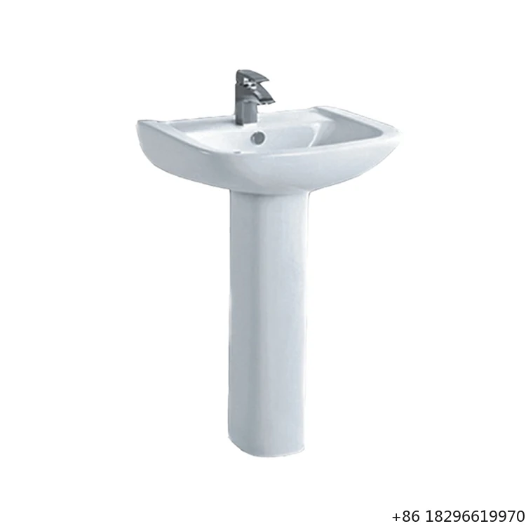 

Cheap Ceramic Toilet Bathroom Sink Hand Wash Basin Pedestal Set for Home Hotel Sanitary Ware
