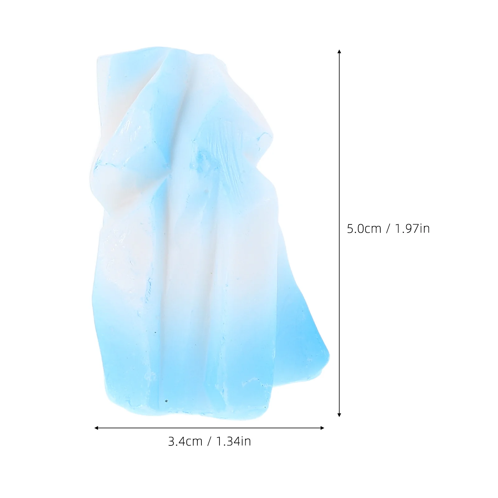 4 قطعة تماثيل صغيرة من الراتنج فيض ديكور مناظر طبيعية صغيرة واقعية لحديقة الجنية رف مكتب المنزل النحت القطبي الصغير