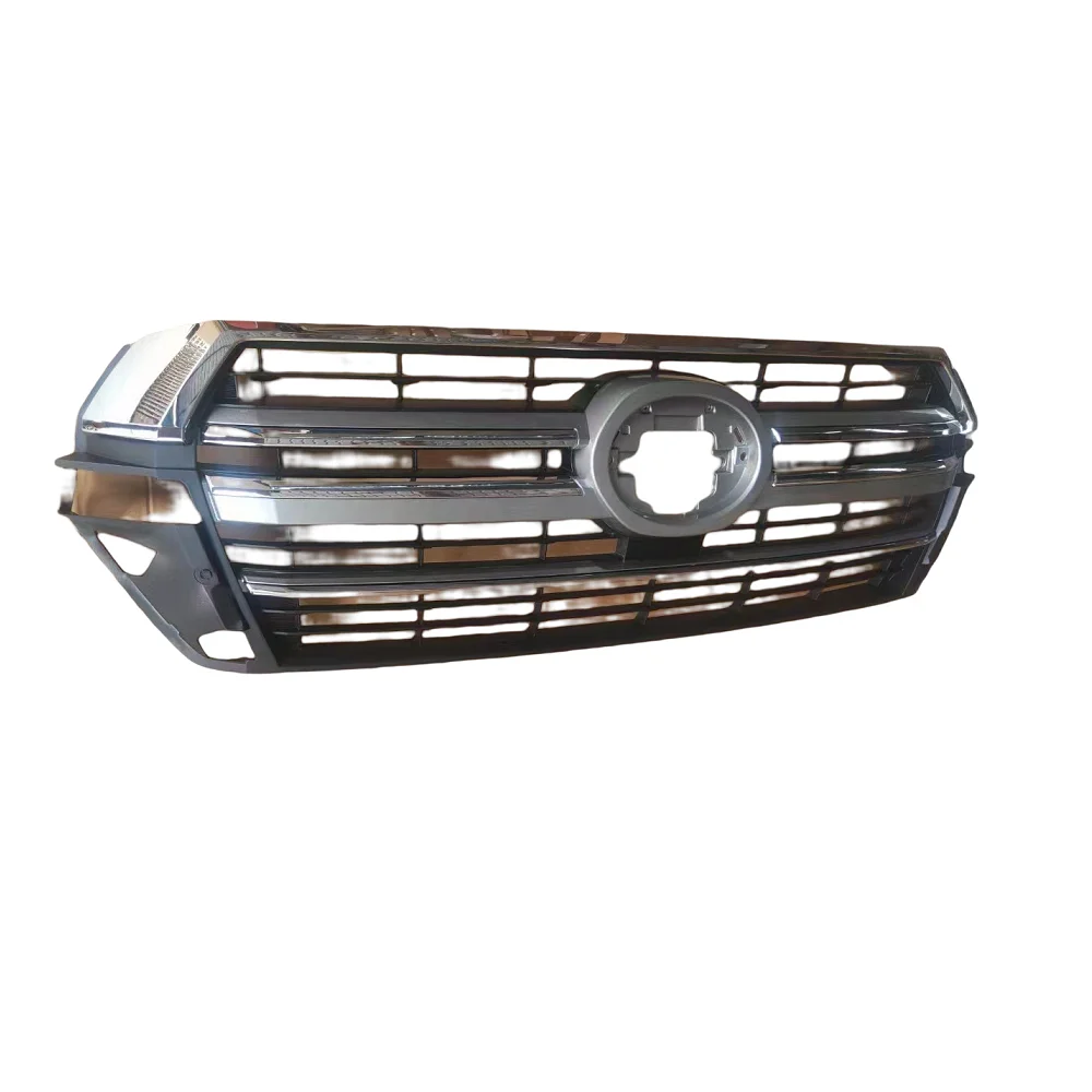 Exterior Front Bumper Mesh Mask Cover Abs Grille Fit For Landcruiser Lc200 2017 2018 2019 2020 Racing Grills Grill Auto Parts
