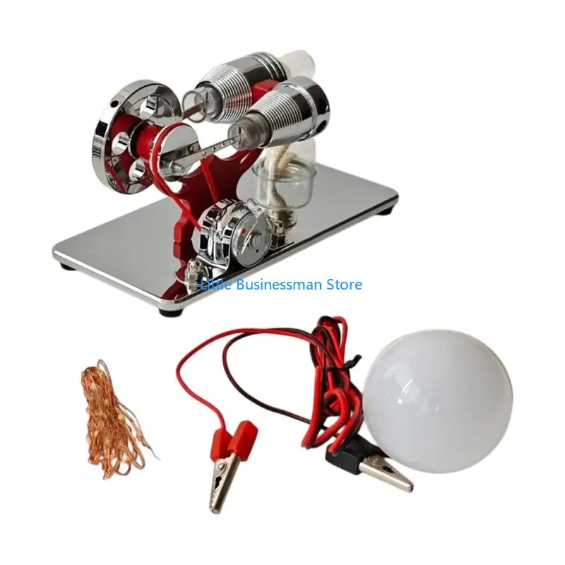Stirling Engine Model traditional LED Generator For Classroom Teaching M76A