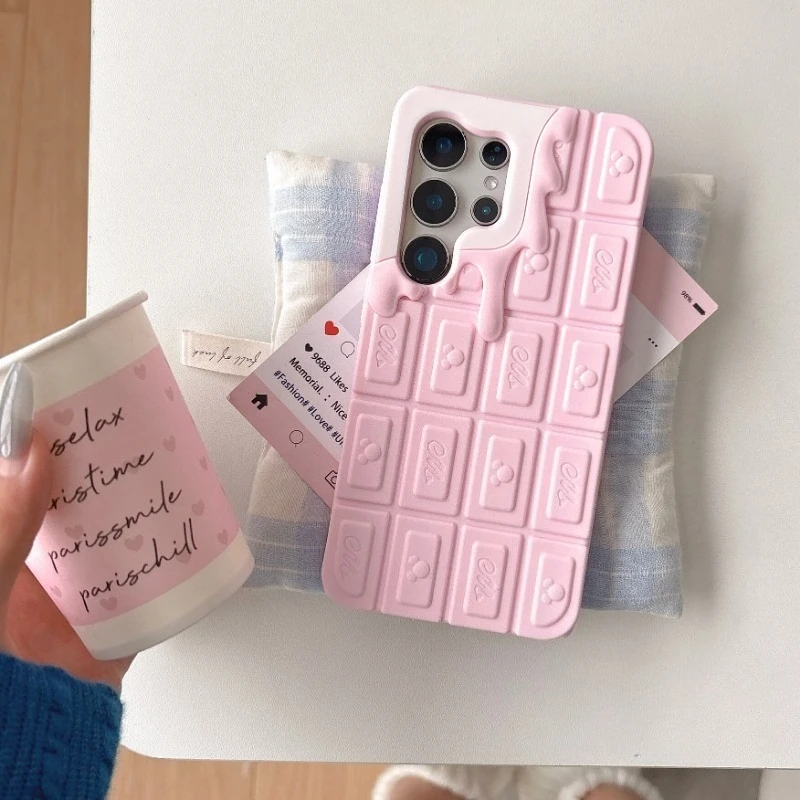 Chocolate Case For Samsung Galaxy S25 S24 S23 Plus Ultra S23 FE A55 A54 A53 A52S A51 A35 A34 A25 A16 A15 A14 A13 Silicone Cover - náhled 6