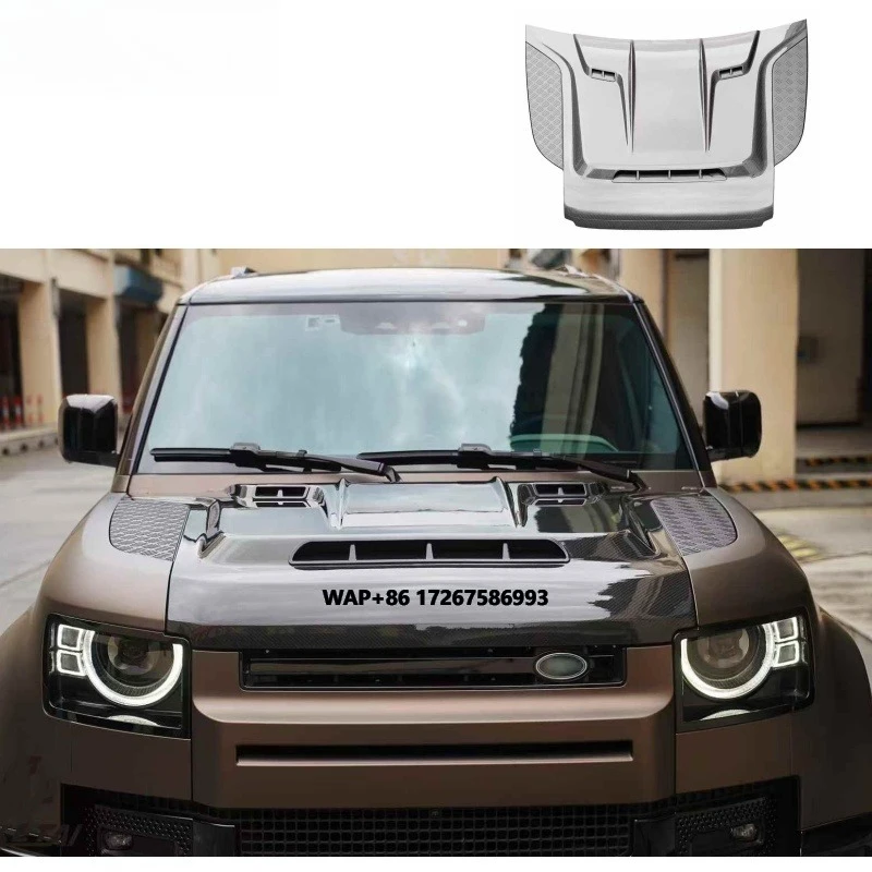 

Defender DRY Carbon Fiber Hood Fit for Defender L663 All Year DRY Carbon Fiber Engine Hood