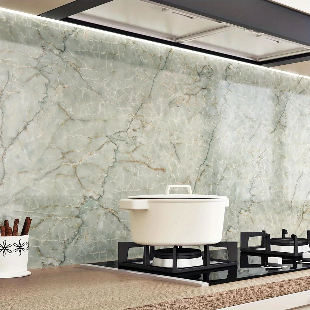 

Виниловая самоклеящаяся пленка под мрамор для столешниц и стен, водонепроницаемая, отслаивающаяся и приклеивающаяся, для кухонных шкафов и ремонта кухни