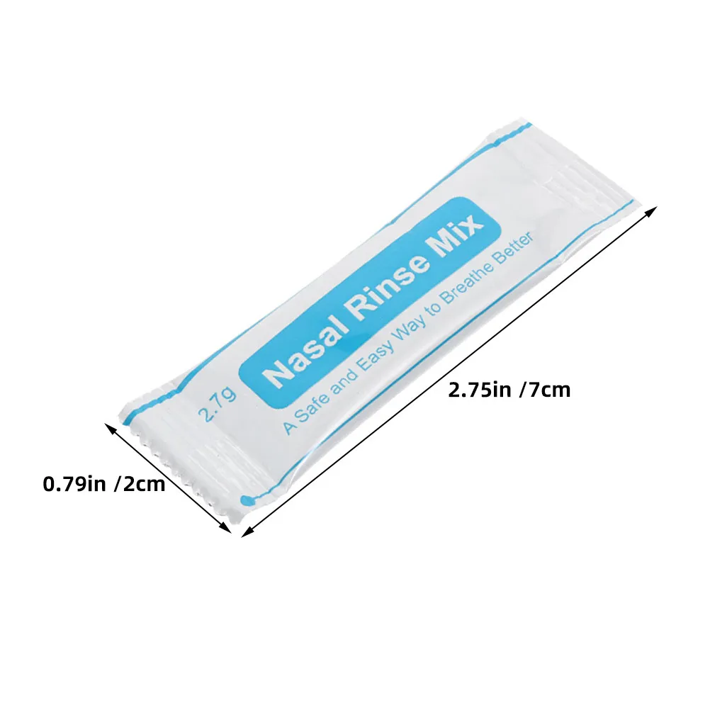 60Pcs Nasal Salt Instant Dissolving Fine Powder Saline Packets for Daily Nasal Rinse Sinus Relief Use - view 4