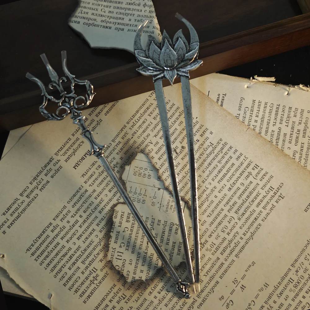 فاسق نمط المتخصصة شخصية مضلع ستار ليف على شكل لوحة الإناث دبوس الشعر الرجعية الراقية يشعر مأدبة موضة أغطية الرأس #4