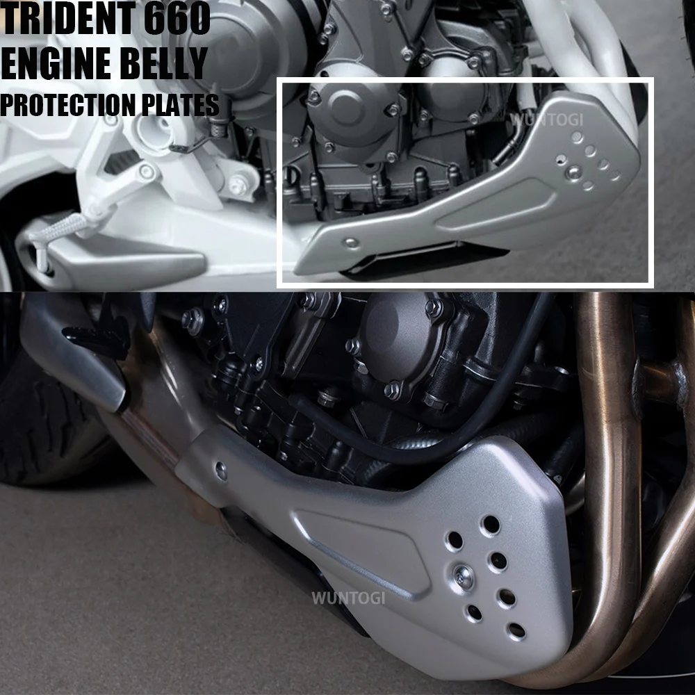 

Motorcycle Engine Guards fit Engine Belly Protection Plates Kit Engine Belly Fairing for Trident 660 Trident660 2021