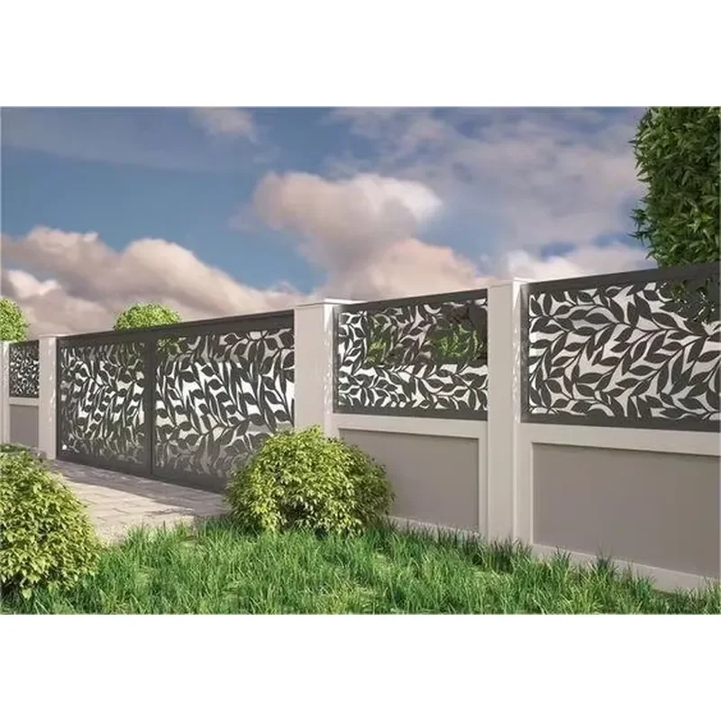 Customize High-grade Courtyard Villa Aluminum Art Wall Aluminum Alloy Fence Cast Outdoor Fence Pole Balcony Guardrail