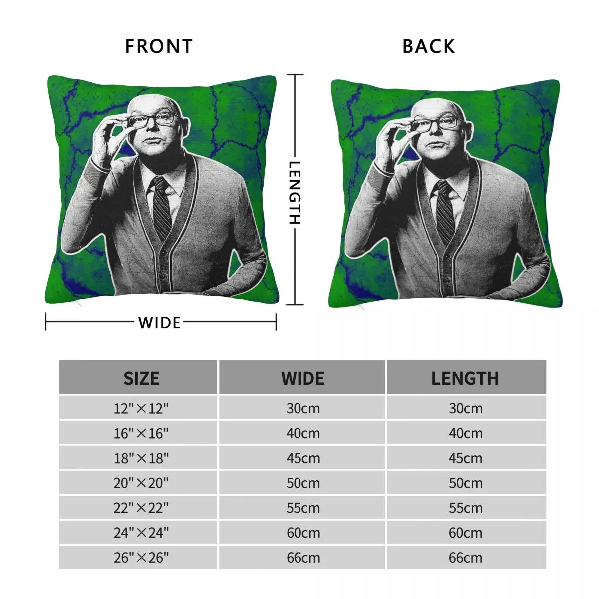 Wwdits Colin Robinson Square Pillowcase Polyester Linen Velvet Creative Zip Decor Throw Pillow Case Car Cushion Cover 18