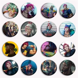 League of Legends Heartsteel Band Pin Kpop Baekhyun Rzreal Aphelios Kayn Sett Yone Ksante LOL Champion Brooch Badge 58mm