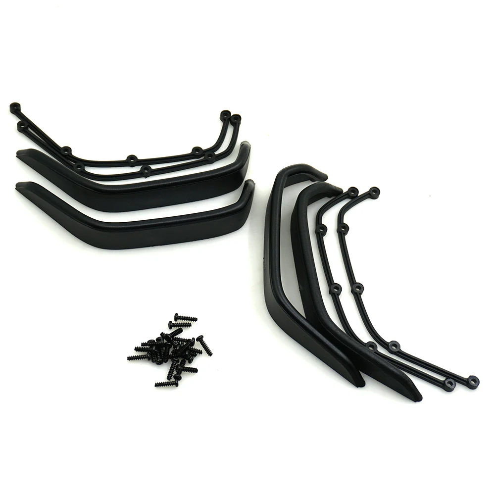 AXSPEED Plastic Fender Flares Wheel Arch Protector Mud Flaps for Axial SCX10 1/10 RC Crawler Car Body Shell Upgrade Parts