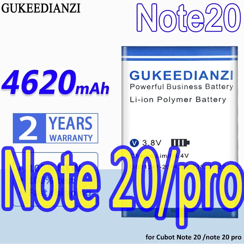 GUKEEDIANZI High Capacity Battery 4620mAh for Cubot Note 20 Pro, 20Pro, Bateria