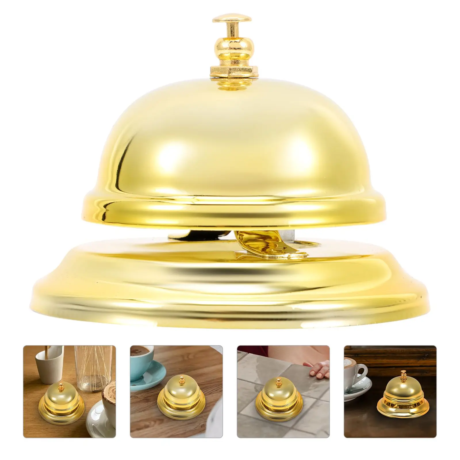 Call Bell Desk Service Bell: Table Bell Metal Dinner Bell Game Ringing Bell for Hotels Schools Restaurants Reception Areas