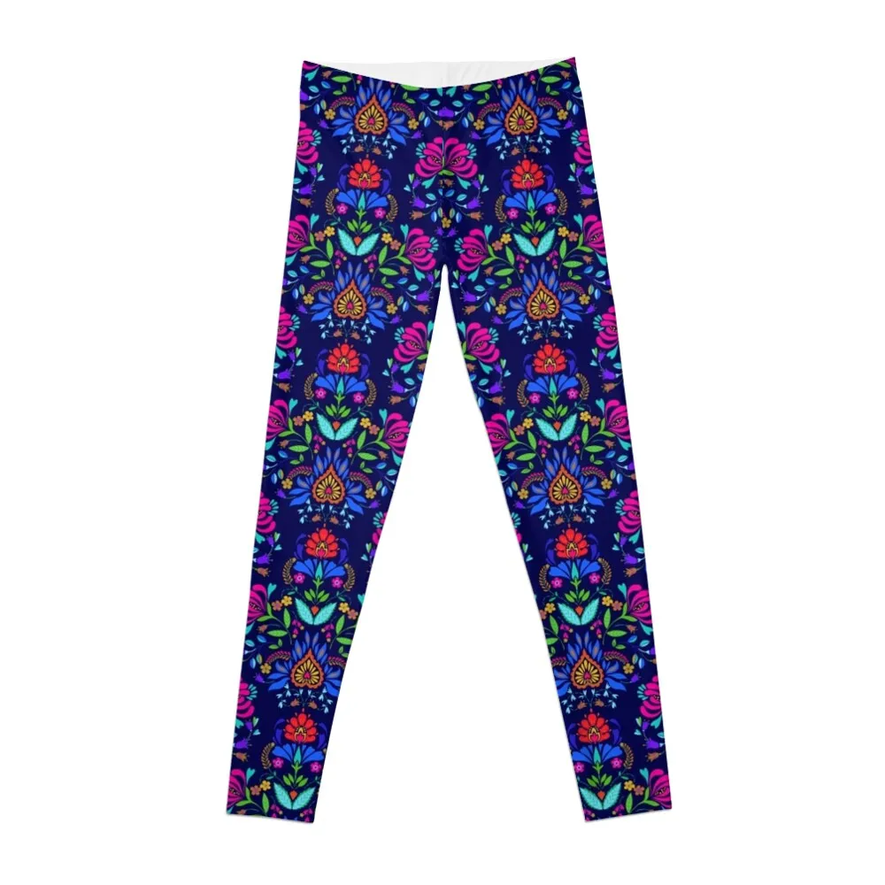 

folk pattern - mexican vacation. Leggings sport legging legging pants raises butt Fitness's gym clothes Womens Leggings