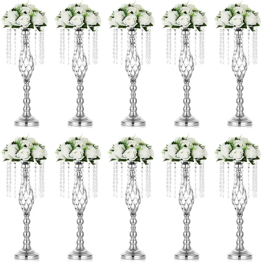 

Wedding Centerpieces Flower Stand, 21.7in/55cm Height, Crystal Artificial Flower Arrangements for Wedding, Party, Birthday, Even