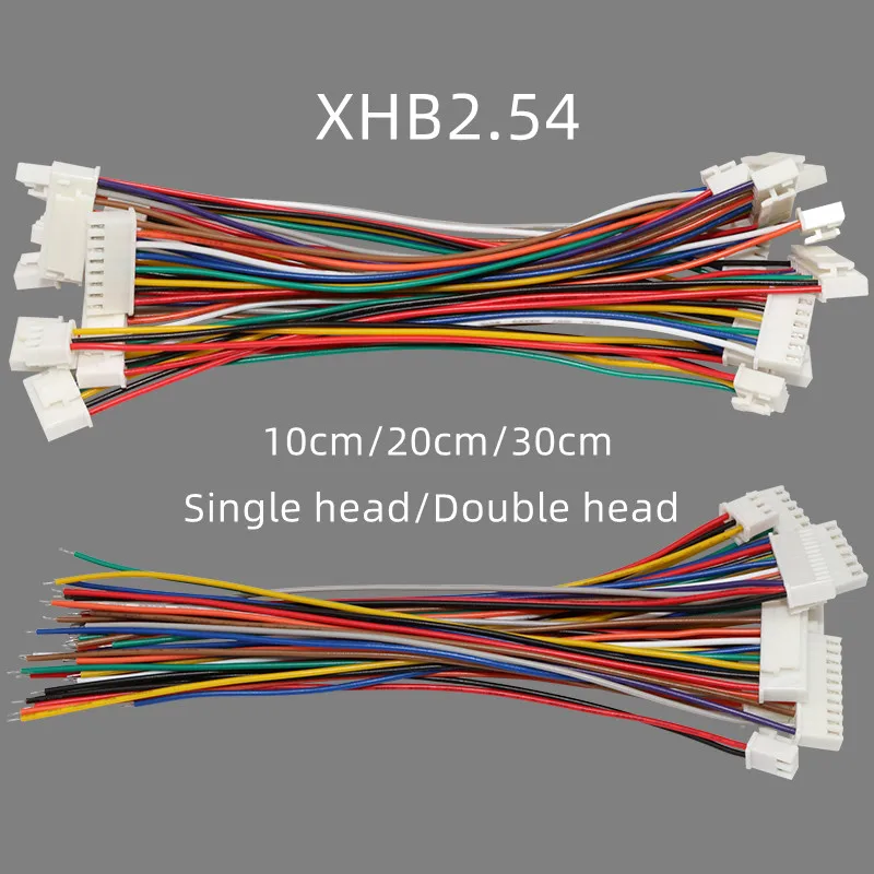 5pcs 10/20/30cm XHB2.54mm Single/Double Head Forward and Reverse Wire Cable Connector 2/3/4/5/6/7/8/9/10 Pin Electronic Wire