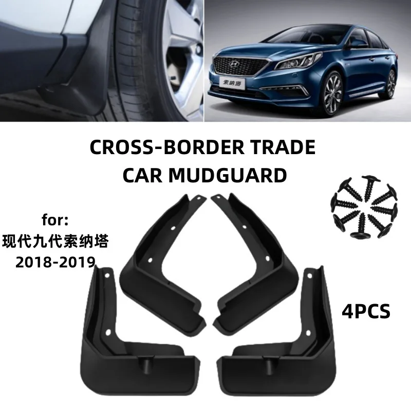 

For 2018-2019 Hyundai 9th generation Sonata Sonata Mudguards Fender Mudflaps Front Rear Flares Splash Guards Cover Car