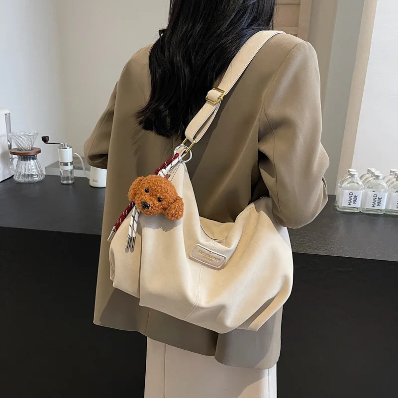 

Retro Simple Fashion Large Capacity Dumpling Bag Autumn And Winter New PU Soft Frosted Casual Versatile Shoulder Crossbody Bag