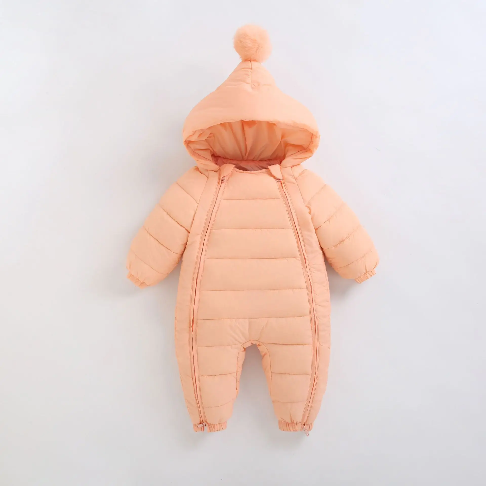 Winter Thick Padded Baby Romper Newborn Infant Warm Outwear Jumpsuit Cotton Liner Toddler One Piece Snowsuit for Baby Boys Girls