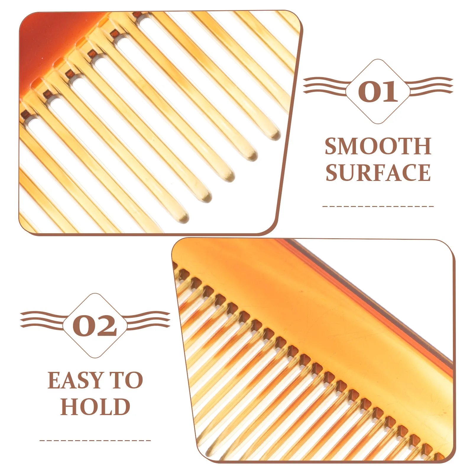 Professional Dual-Teeth Hair Cutting Comb for Barber Salon Styling Fine Tooth Dense Sparse Teeth Men Beard Trimming Comb - view 5