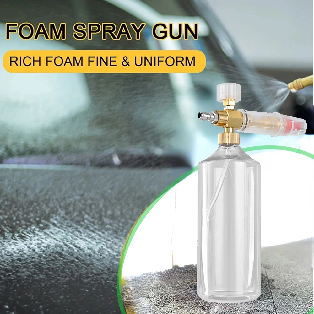 Snow Foam Lance Foamer Cannon Gun Soap Foam Generator High Pressure Car Washer Accessories for Karcher Nilfisk Parkside WAP