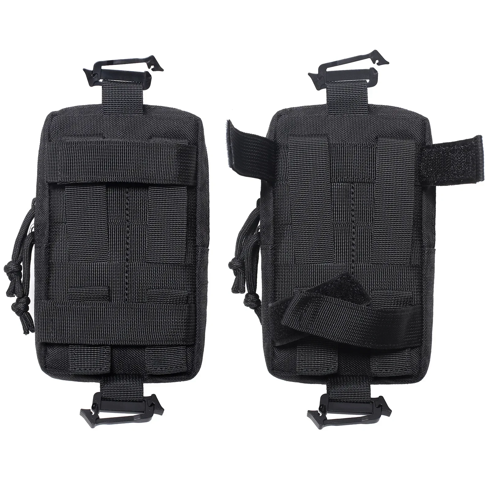 Molle mochila con correa para teléfono, soporte para deportes al aire libre, correr, acampar, senderismo, caza, accesorios, organizador, herramienta
