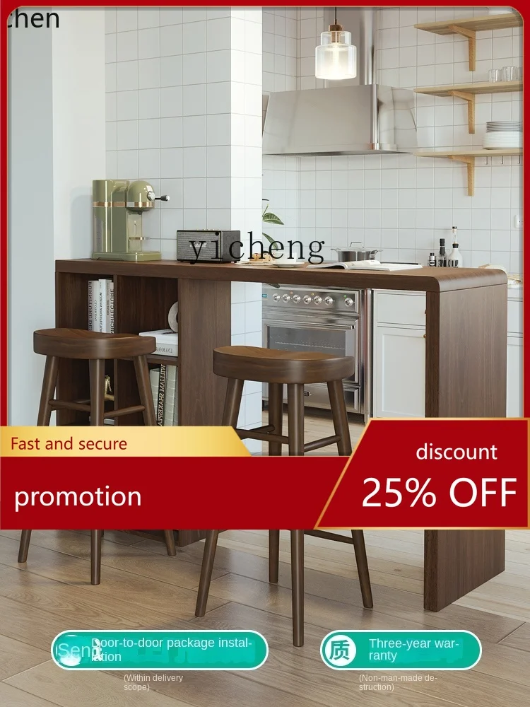 

Стол-бар YFY для прихожей, интегрированный в стену, высокий, с комбинацией стульев