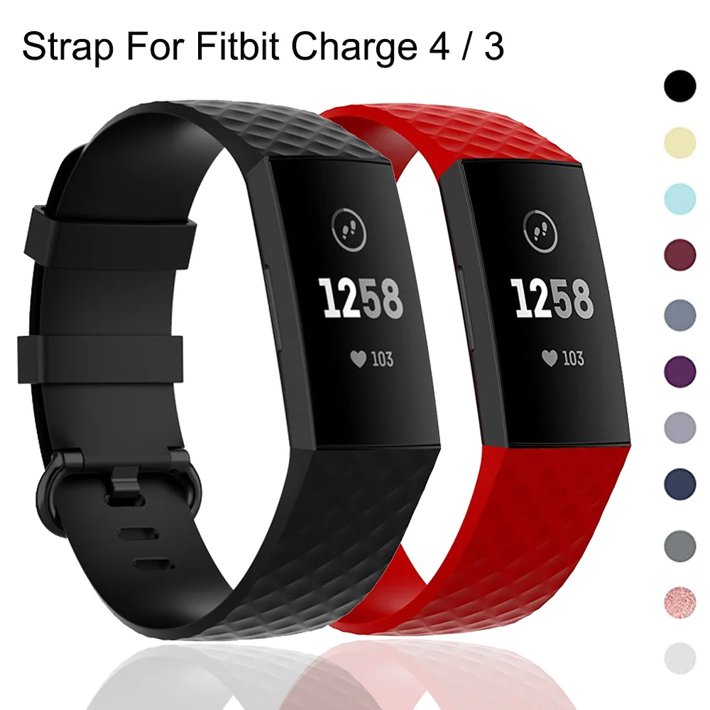 

Watch Strap For Fitbit Charge 4 Silica Strap Replacement Wrist Belt Sports Strap For Fitbit Charge 3 Smart Watch Band Strap